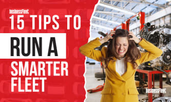 Frustrated women in front of maintenance shop with 15 Tips to Run a Smarter Fleet from Business Fleet