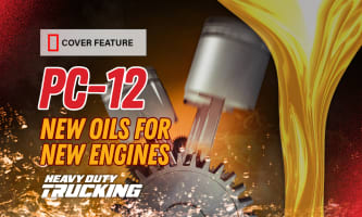 Cover feature graphic showing concept engine oil art