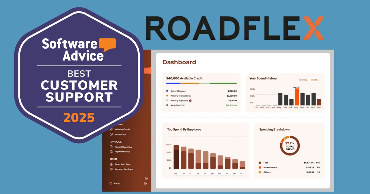 RoadFlex Named ‘Best Customer Support’ in Accounting Software Category