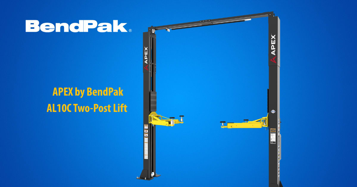 The APEX by BendPak AL10C Two-Post Lift Offers Affordability