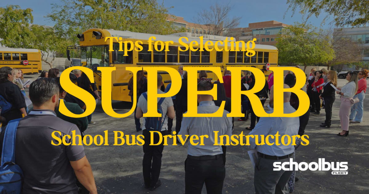 What Makes a Great School Bus Driver Trainer?