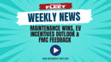 A turquoise graphic features text overlay that promotes Automotive Fleet's weekly news roundup series.