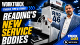 Man standing in front of Reading Service Body wit Reading's New Service Body, Work Truck, Trucks Tips & Tours, Truck Chat