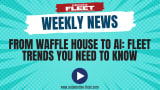 A blue Automotive Fleet graphic representing the weekly AF News Recap series.