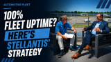An Automotive Fleet YouTube thumbnail for a video interview with Michael Ferrara on fleet uptime