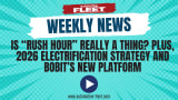 A blue and red graphic for the automotive fleet weekly news recaps.