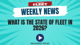 A blue AF News Recap thumbnail for YT with a description about the state of the fleet industry.