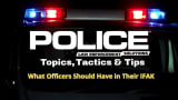 Police magazine logo with emergency lights and law enforcement solutions text