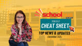 A School Bus Fleet “Monthly Cheat Sheet” thumbnail showing a woman smiling beside text reading “Top News & Updates – December 2025,” with school buses in the background.