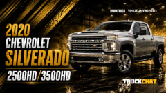 2020 Chevrolet Silverado 2500HD/3500HD with gold accents and Work Truck, Vehicles Moving Fleets, Truck Chat logos