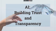 a human and robot hand coming together