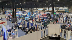 An overhead view of APTA EXPO's show floor.
