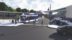 Rendering of the upgraded Derby-Shelton Train Station