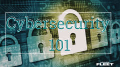 pictures of a lock with the words Cybersecurity 101