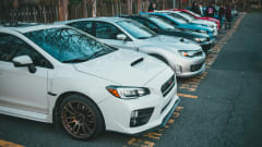 Photo of cars lined up on lot