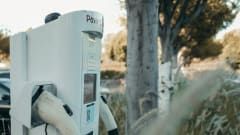 Photo of outdoor electric-vehicle charger