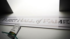  a wall with the words fleet hall of fame