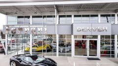 The outside of a Ferrari dealership