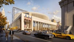 An Amtrak image of Penn Station with streetview.