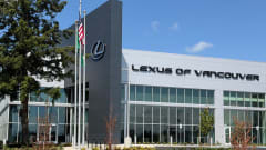 daytime, front of car dealership Lexus of Vancouver