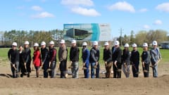 The groundbreaking event for St. Cloud, Minnesota's Metro Bus facility.