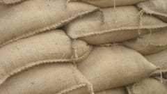 Photo of a stack of sandbags