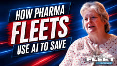 Syneos interviewee with How Pharma Fleets Use AI to Save text overlay