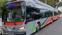 A New Flyer 60-foot articulated bus