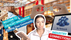 executive editor with images of community and networking. 