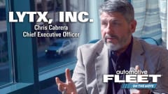 Single shot of CEO being interviewed in title card