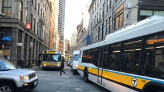  An MBTA bus