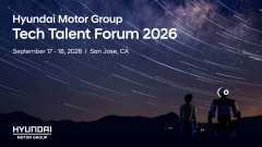 Hyundai Motor Group Tech Talent Forum 2026 September 17-18 San Jose, California. background of starry night