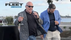 Actor Dean Norris interviewed on stage. 