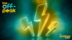 Charged Fleet Off Peak logo thumbnail with symbolic lightning bolt.