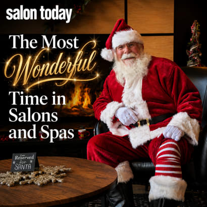Santa Claus at a salon event
