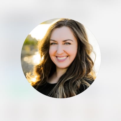 A smiling woman