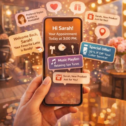 A phone with alerts popping up.