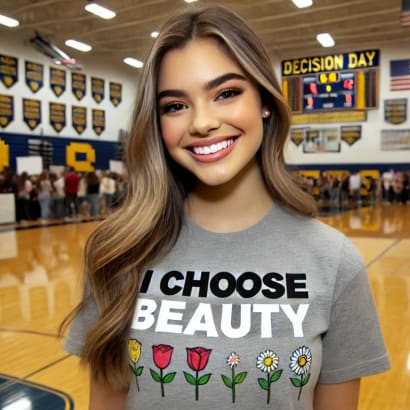 A smiling young woman
