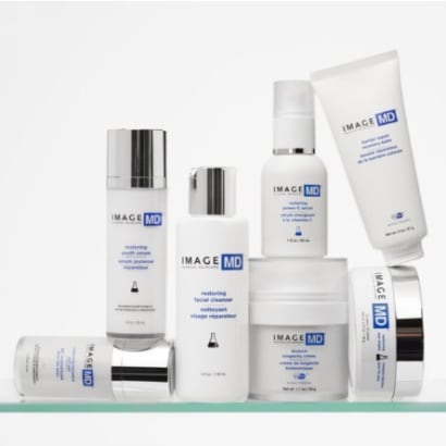An assortment of IMAGE MD products