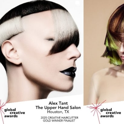 Three avant garde hairstyles