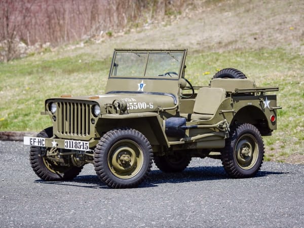 Classic Willys Jeep used for military and civilian utility applications.