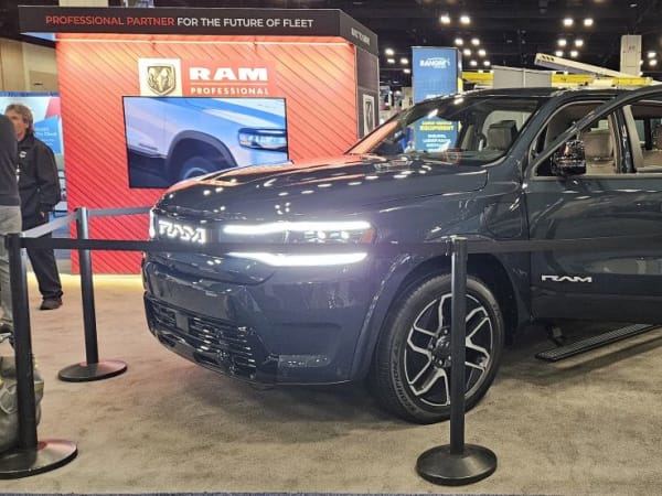 A gray 2025 Ram REV 