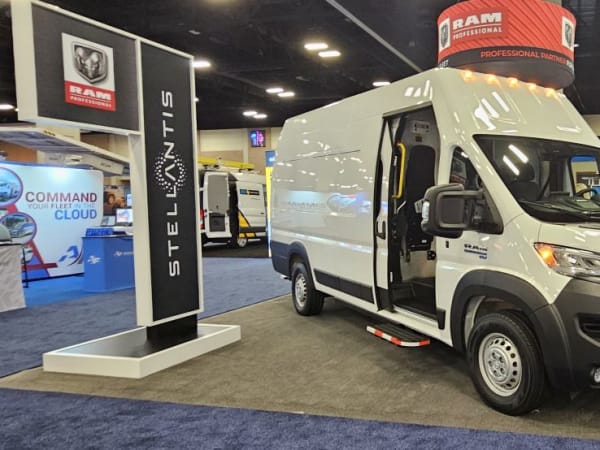 A white Ram ProMaster EV