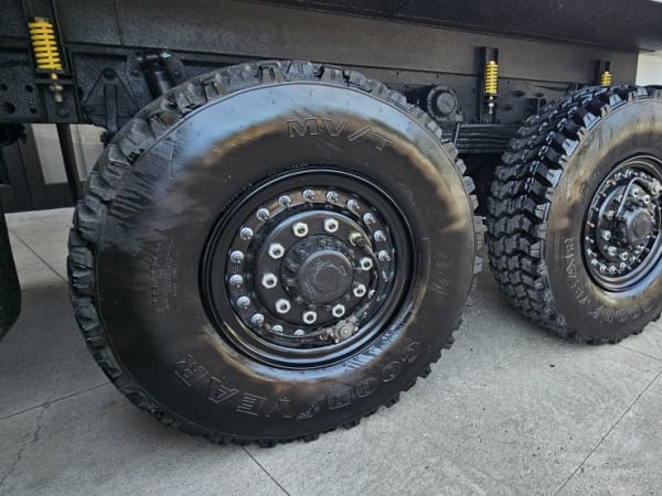 Two 47-inch tires on the Monterra 6x6 