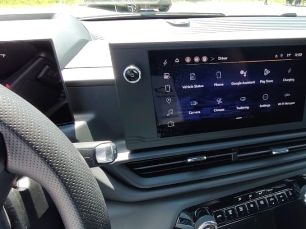Large infotainment center.