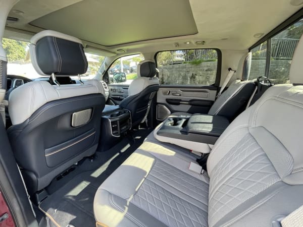 Rear interior of 2025 Ram 1500 Tungsten