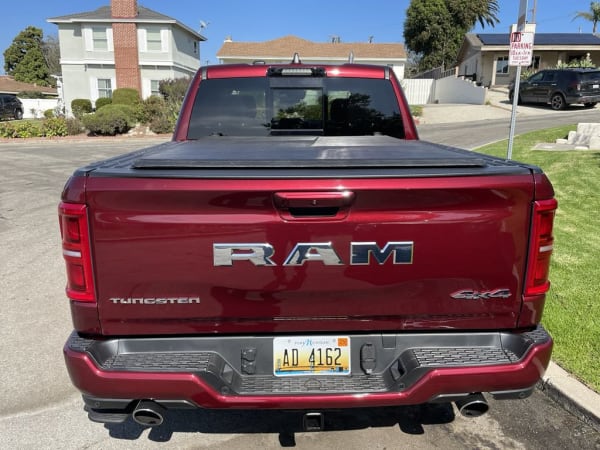 Rear view of 2025 Ram 1500 Tungsten