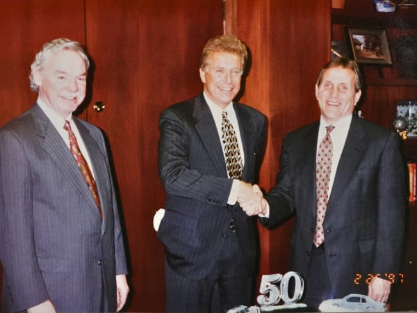 Company leaders commemorate a major milestone anniversary, celebrating decades of growth and customer partnerships.