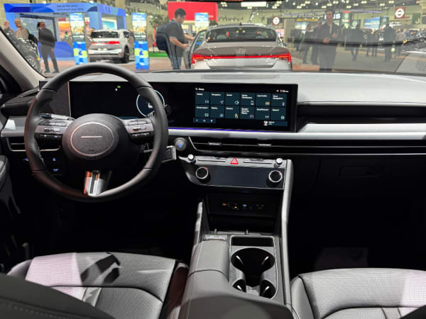 Hyundai interior car shot LA Auto Show