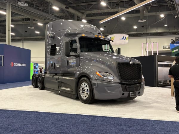 Sonatus International autonomous truck. 